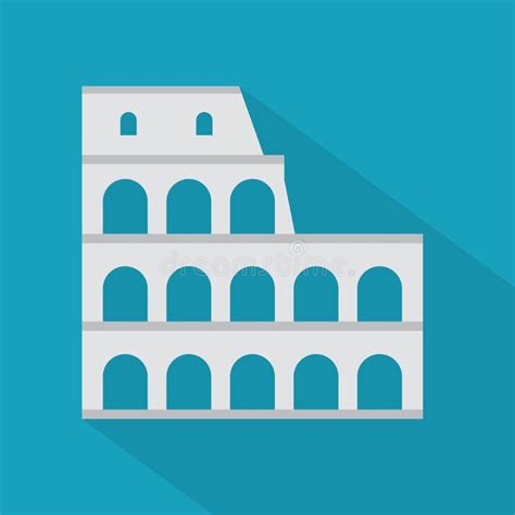 Colosseum Building Landmark Icon Stock Vector Illustration Of Europe