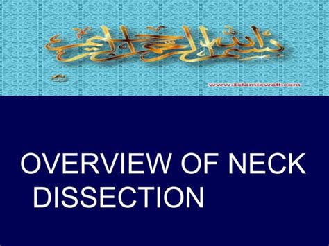 Neck Dissectionoverview Ppt