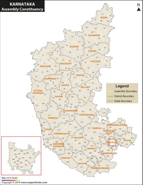 Karnataka Assembly Elections 2018 District Wise Constituency List