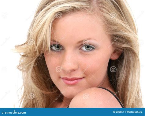 Attractive Teen Girl Blonde Hair Hazel Eyes Stock Image Image Of Happy Attractive 226657