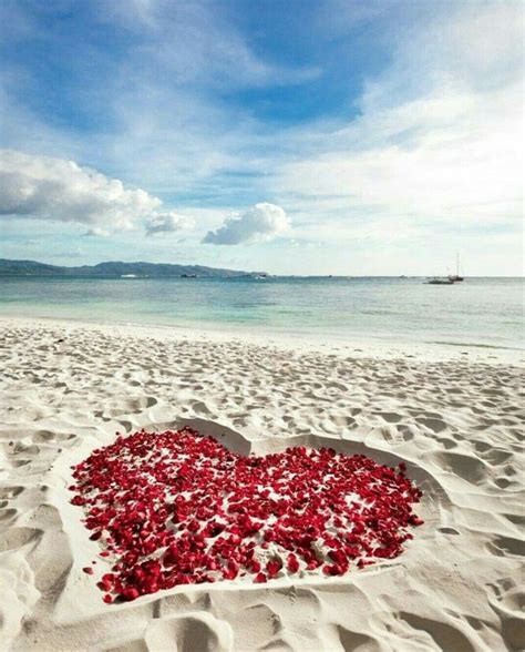 Pin By An¡ On Beautiful Beach Heart Heart Shape Wedding Love You