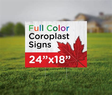Full Color Coroplast Yard Signs Canada