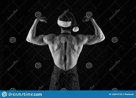 Cappello Di Santa Di Usura Di Uomo Dell Atleta Parte Posteriore Muscolare Macho Atletica Sexy In