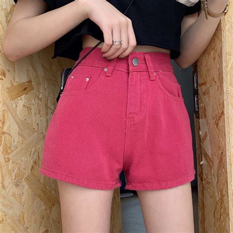 Juicy High Waist Shorts 4 Colors Megoosta Fashion
