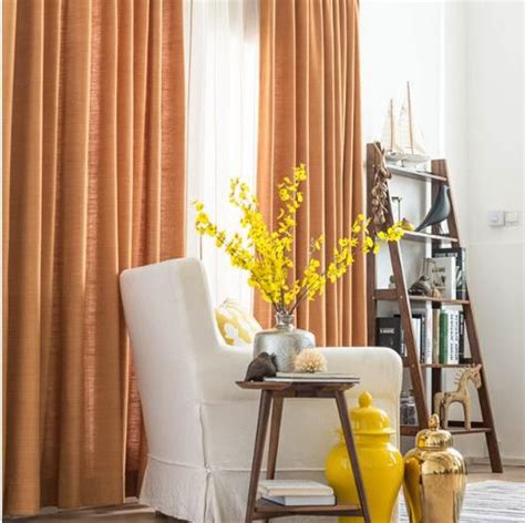 Fast shipping and orders $35+ ship free. Linen Plain Orange Rust Colored Curtains | Orange curtains ...