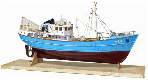 Lot 58 Scale Model Of A Fishing Trawler
