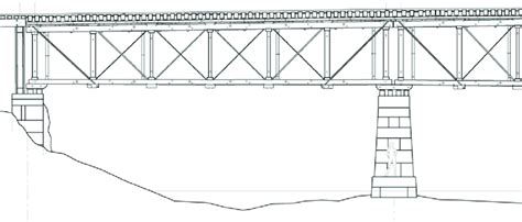 36 Partial Elevation Of The Sulphite Railroad Bridge Pratt