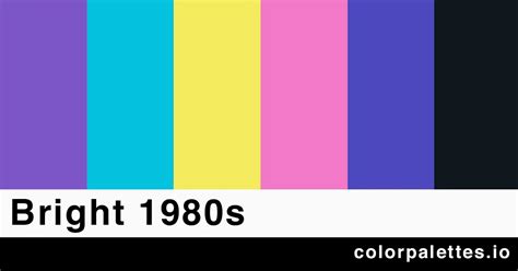 The 80s Color Palette Neon Colour Palette Color Palette Yellow Images