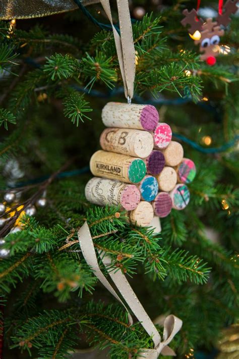 How To Make A Wine Cork Christmas Tree Ornament Hgtv
