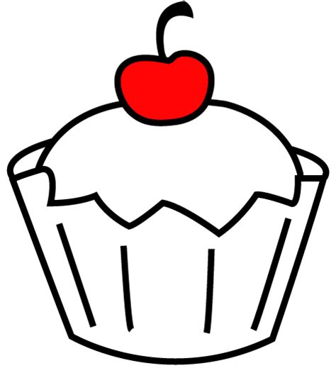 Cupcake Outline Clipart Best