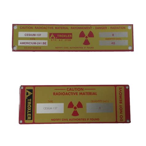 Radiation Labels Globaltroxler