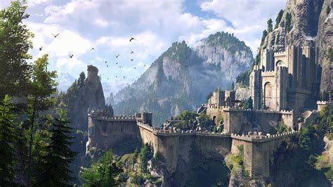 The Witcher 3 Fantasy Castle 1920x1080 Wallpapers