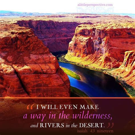 I Will Even Make A Way In The Wilderness And Rivers In The Desert