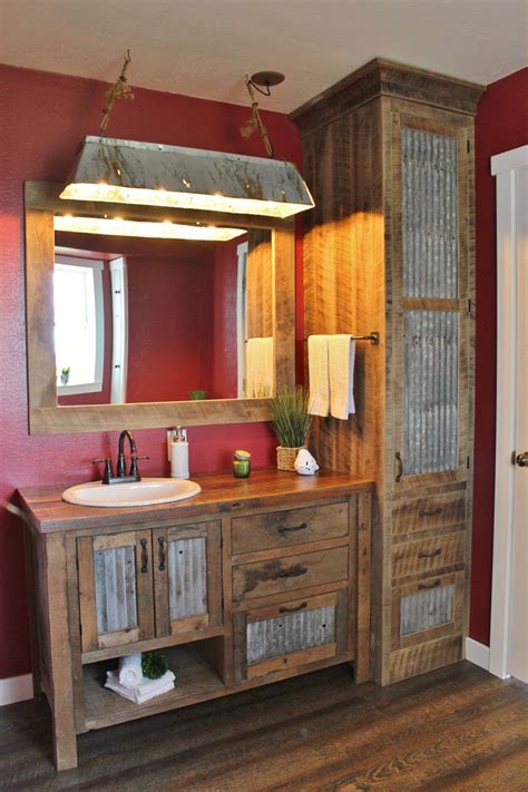 35 Best Rustic Bathroom Vanity Ideas And Designs For 2020