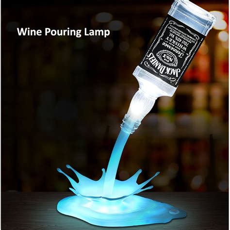 Wine Bottle Lampled Illusion Diy Bottles Light Pour Lamp Rechargeable