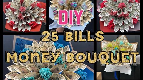 How To Make 25 Bills Money Bouquet By Kk House Youtube