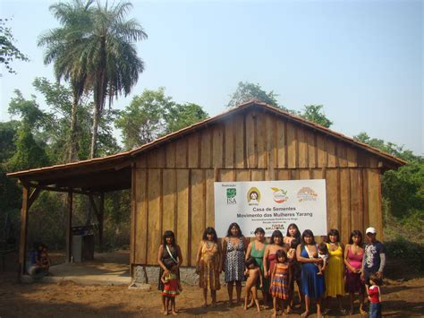 Parque Indígena Do Xingu Recebe Duas Casas Para Armazenar Sementes