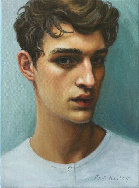 Male Portrait by Pat Kelley. SOLD | Portrait, Portrait painting, Male portrait