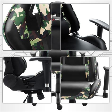 3.6 out of 5 stars. Camouflage Gaming Chair Swivel Office Chair Racing Rocker Recliner @ JL Comfurni | eBay