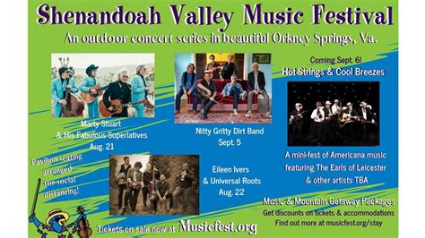 Tickets On Sale Now For The Shenandoah Valley Music Festival