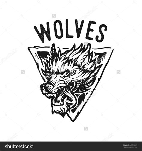 Logo shutterstock shutterstock logo element icon shape symbol decoration template emblem modern decorative sign logotype ornament colorful identity color shaped logos collection elements ornate flat. Vector Logo Of The Wolf With Font - 447728827 ...