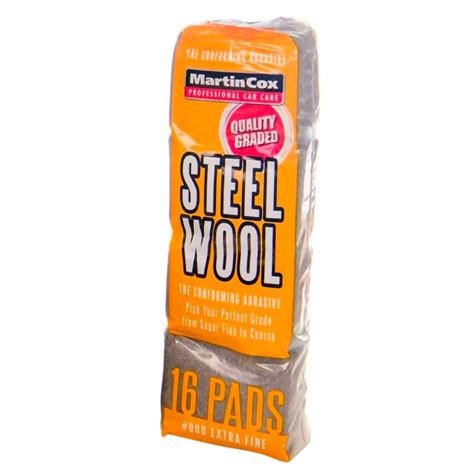 Steel Wool 0000 Super Fine Grade Pack Of 16 Pads From Ibhs Ltd