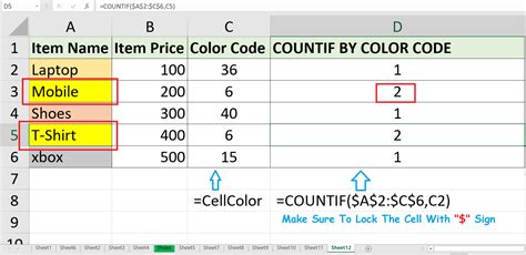 Countif By Cell Background Color In Excel Excel Help