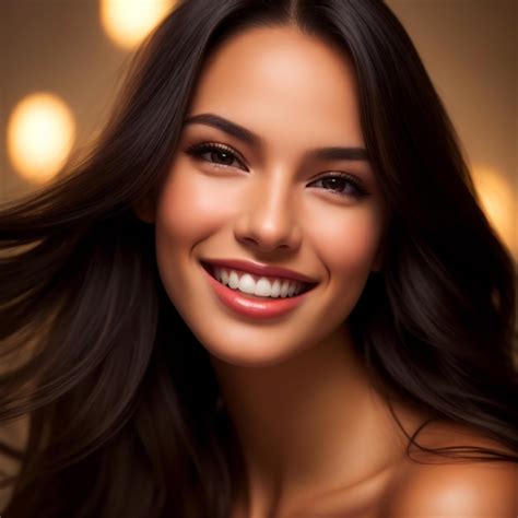 Premium Ai Image Beautiful Model With A Charming Smile