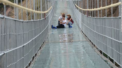 Chinas First Glass Bottom Bridge Opens