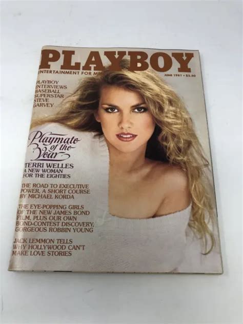 PLAYBOY MAGAZINE WITH Centerfold June 1981 Terri Welles Playmate Of