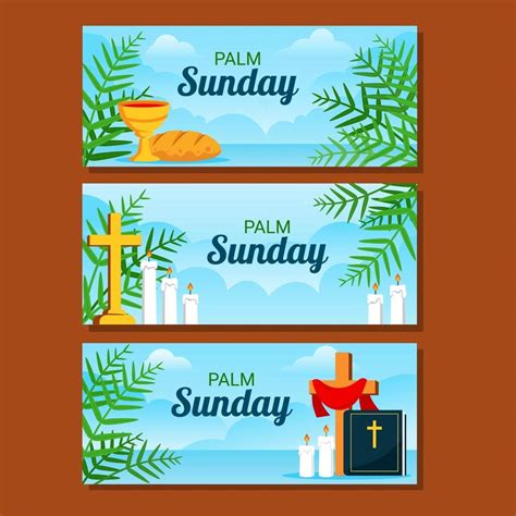 Palm Sunday Banner Design 2317789 Vector Art At Vecteezy