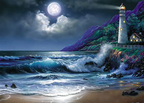 42 Desktop Wallpaper Lighthouse Storm On Wallpapersafari