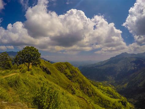 Green Mountains Under The Clouds Free Image Download