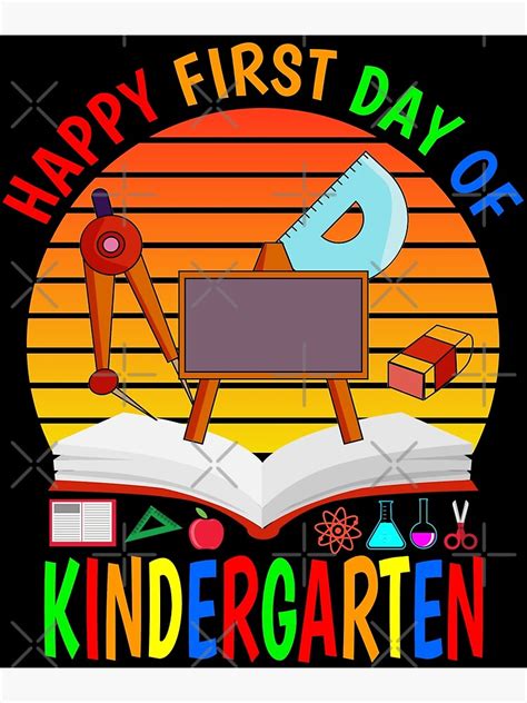 Happy First Day Of Kindergarten 2020 Great Kindergarten T Poster