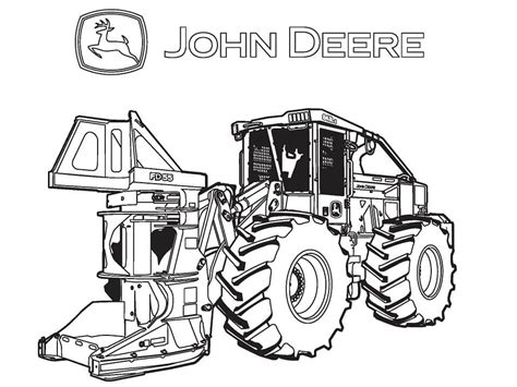 John Deere Tractor Coloring Page Home Design Ideas