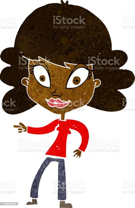 Cartoon Woman Pointing Stock Illustration Download Image Now Adult Art Cartoon Istock