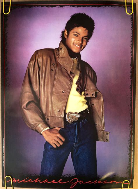 Original Vintage Poster Michael Jackson Thriller Promo 1980s Pop Music