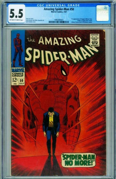 Amazing Spider Man 50 Cgc 55 Marvel 1st Kingpin 1995990001 Comic