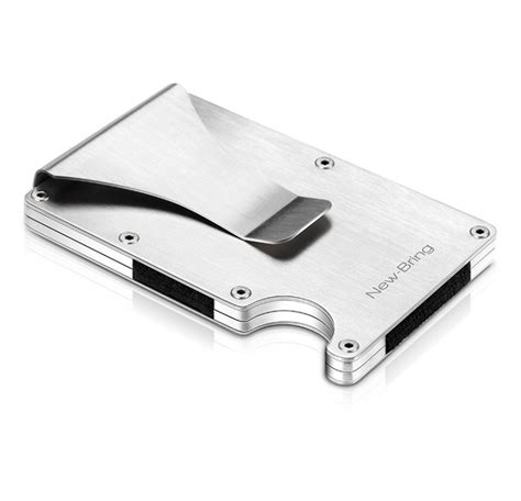 New Bring Metal Card Holder Men Ultra Thin Simple Wallet Rfid Anti