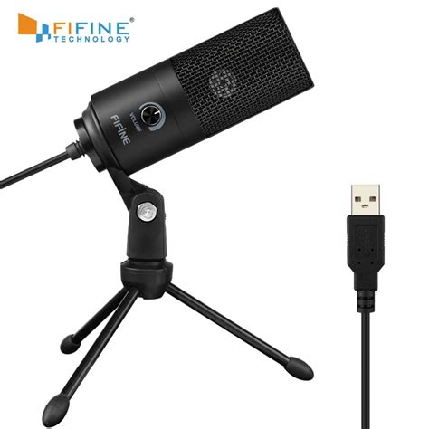 Fifine Metal Usb Condenser Recording Microphone For Laptop Windows