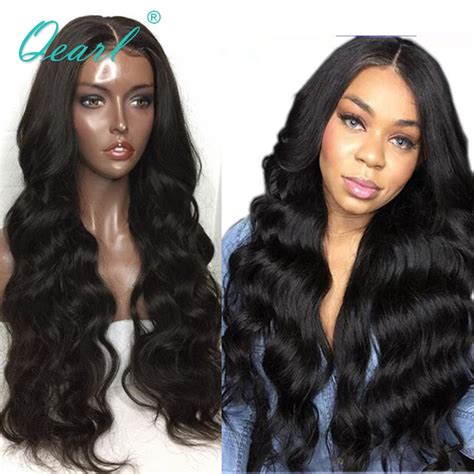 13x6 Deep Long Middle Part Lace Front Wigs Wavy Style Brazilian Remy Hair Human Hair Lace Wig