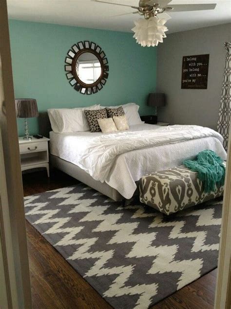 38 Gray Bedroom Ideas With Pop Of Color Turquoise Teal Features