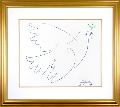 Pablo Picasso La Colombe Bleue Blue Dove 1961 Lithograph