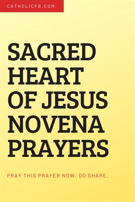 Sacred Heart Of Jesus Novena Prayers Jesus Prayer Jesus Art Jesus