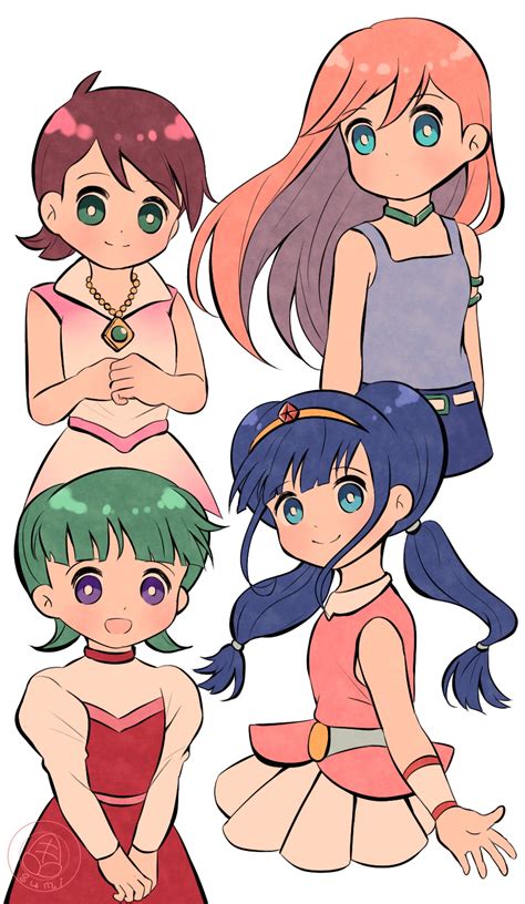 Riruru Mangetsu Miyoko Creme And Sophia Doraemon And 4 More Drawn