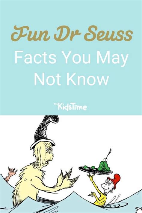 Facts About Dr Seuss You May Not Know With Images Seuss Facts My Xxx