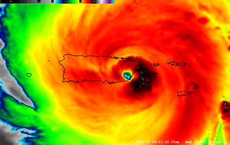 hurricane maria makes landfall in puerto rico cimss satellite blog