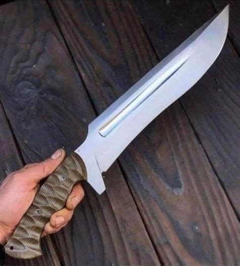 High Carbon Steel Bowie Knife With Micarta Handle Etsy