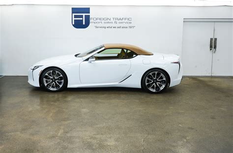 2021 Lexus Lc 500 Convertible White Foreign Traffic