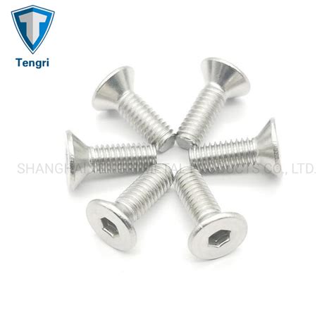 Din7991 Unc Unf Thread Stainless Steel Carbon Steel Hexagon Socket